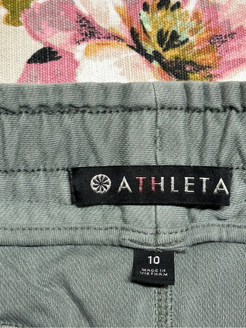 ATHLETA Casual Drawstring Waist Skirt - Sage Green Size 10 - Picture 4 of 6